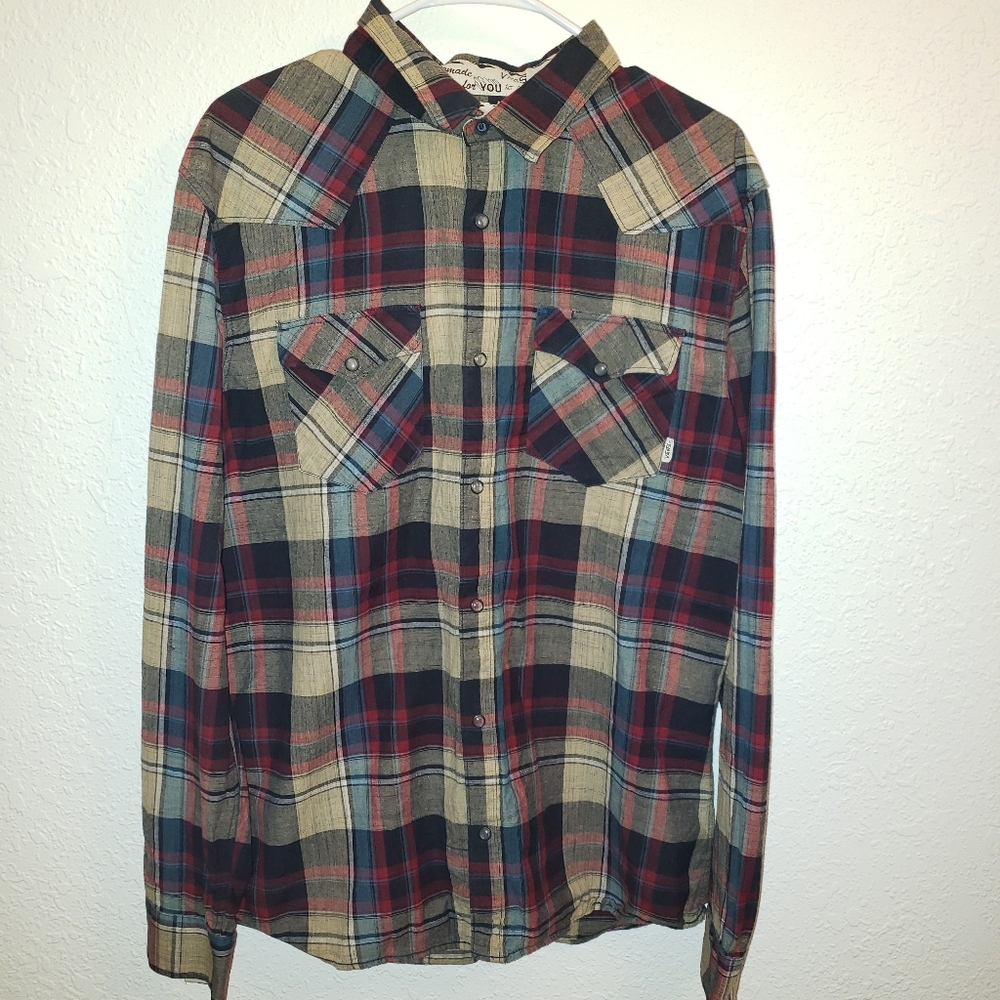 Vans button up flannel